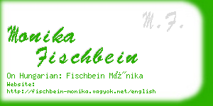 monika fischbein business card